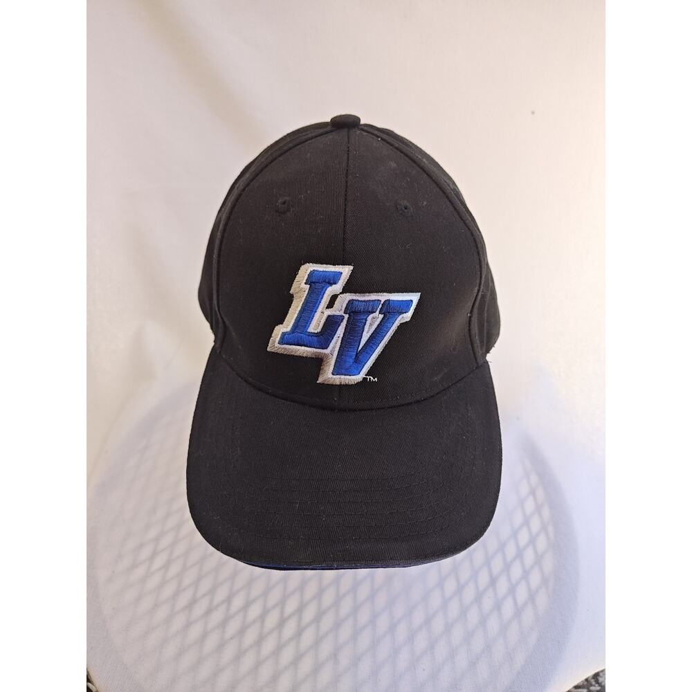 Las Vegas LV Logo Black Hat Cap Adjustable Strapback MiLB Area 51 Aliens EUC
